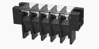 FENCE TERMINAL 75A 5IN-5OUT- BLACK