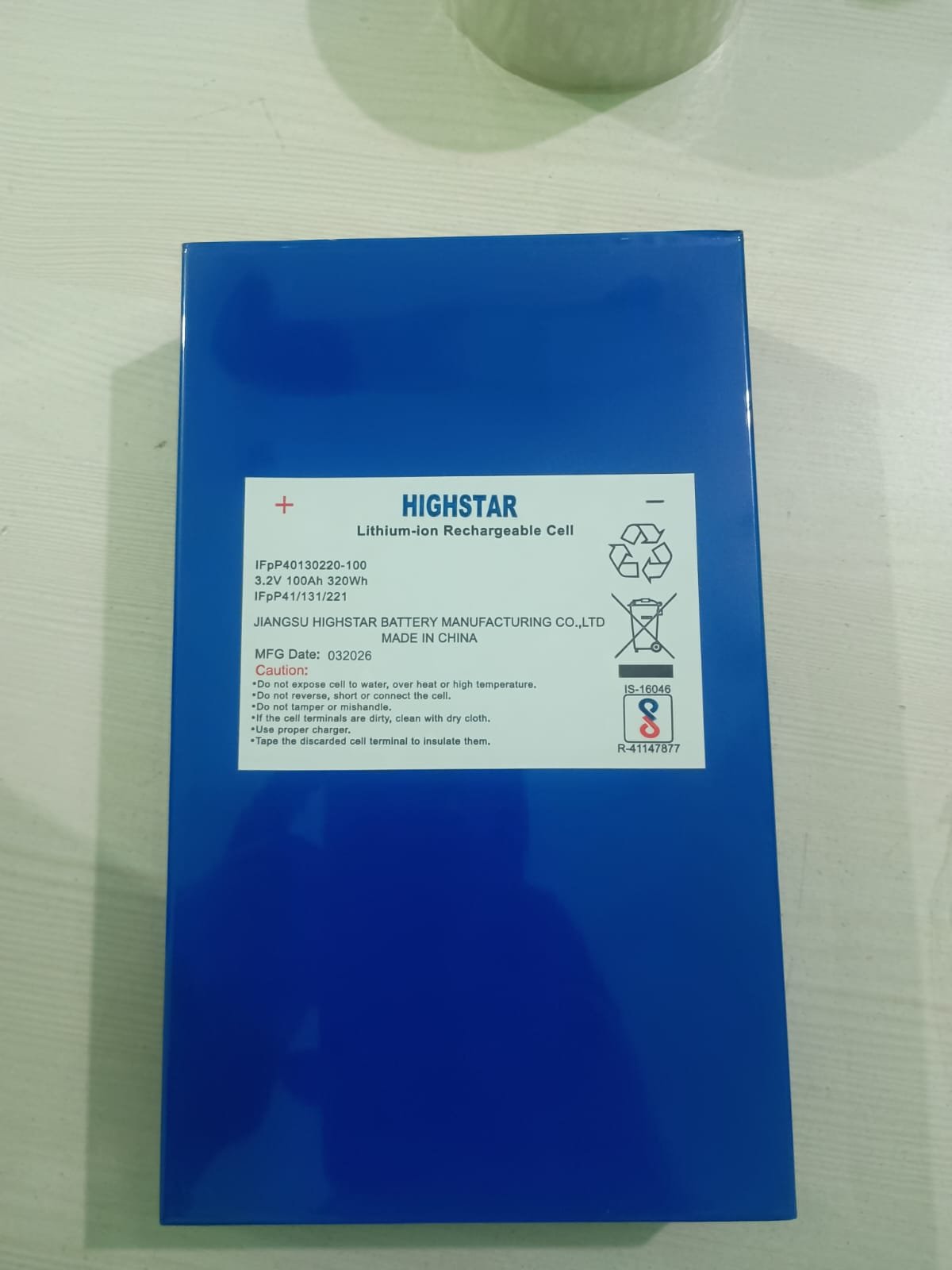 LFP 3.2V100AH HIGHSTAR  (SCREW TYPE)